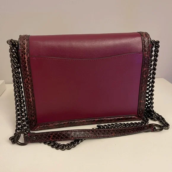 Coach Hutton in Leather/Snakeskin - Picture 3 of 9